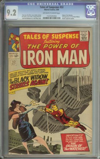 Tales Of Suspense 53 Cgc 9.  2 Ow/wh Pages