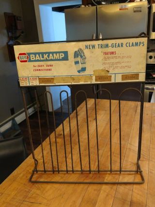 Vintage Display Rack Napa Stainless Steel Hose Clamps Display Rack Balkamp