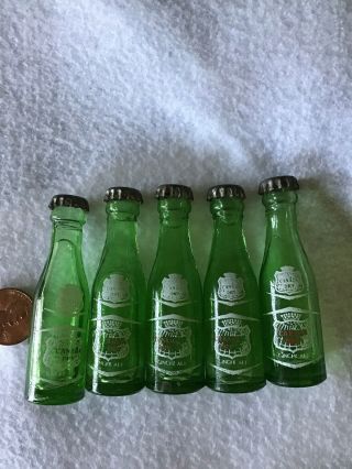 Vintage Mini Canada Dry Ginger Ale 2 1/2” Bottles 5 For You