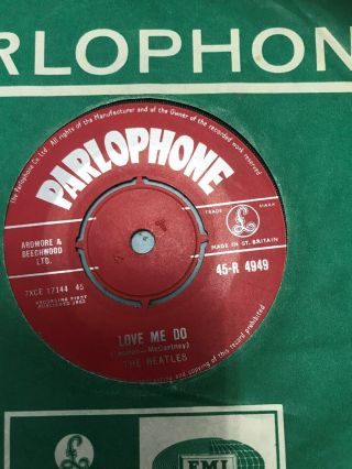 The Beatles Love Me Do / PS I Love You Red Parlophone vg, 2