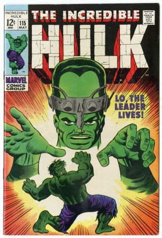 Hulk 115 Nm 9.  4 White Pages Vs.  The Leader Marvel 1969