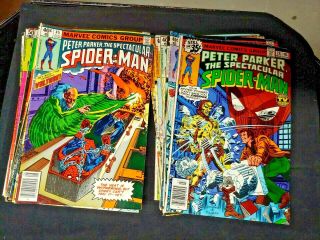 Peter Parker,  The Spectacular Spider - Man 28 - 40,  42 - 47,  49,  51 - 56,  70,  71,  74,  75,  77 - 79