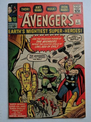 Avengers 1 First Appearance Of The Avengers Stan Lee/jack Kirby Grail