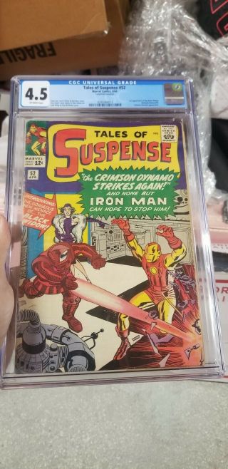 Tales Of Suspense 52 Cgc 4.  5 1st Black Widow Avengers Iron Man