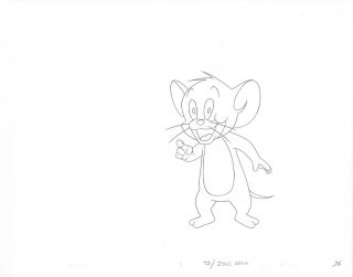 2 Tom And Jerry Pencil Production Cel Drawings Hanna Barbera