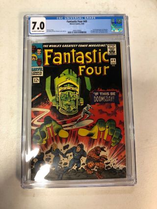 Fantastic Four 49 Cgc 7.  0 Galactus Silver Surfer