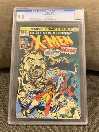 Marvel Comics X - Men Xmen 94 1975 Cgc 9.  0 White Pages Team