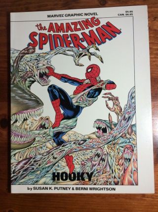 Spider - Man Hooky Marvel Graphic Novel Copper Age 1st Printing