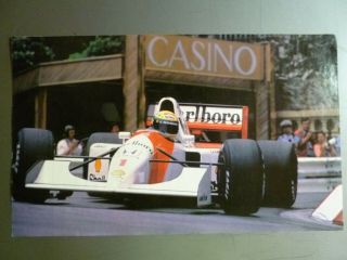 1993 Ayrton Senna Mclaren - Honda Formula 1 Monaco Gp Print,  Picture,  Poster Rare