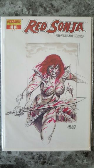 Red Sonja She - Devil With A Sword 1 Linsner Retailer Variant Cover,  0