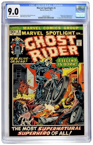 Marvel Spotlight 5 Cgc 9.  0 1st Appearance Of Ghost Rider (1972)