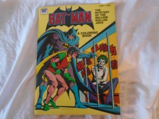 Vintage 1980 Batman Joker Coloring Book Dc Comics Near