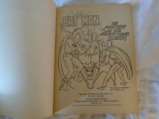 VINTAGE 1980 BATMAN JOKER COLORING BOOK DC COMICS NEAR 2