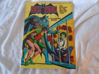 VINTAGE 1980 BATMAN JOKER COLORING BOOK DC COMICS NEAR 5