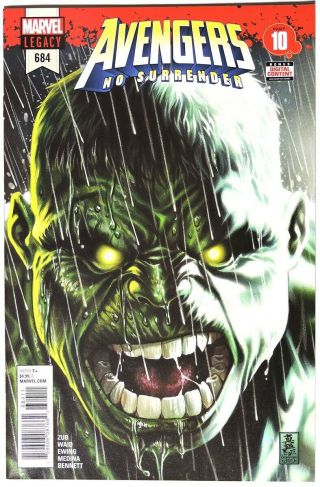 S781.  Avengers 684 By Marvel Comics 9.  4 Nm (2018) Revealed The Hulk Is Immortal