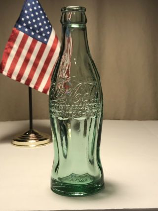 PAT ' D DEC.  25,  1923 Coca - Cola Hobbleskirt Coke Bottle POTEAU OKLA Oklahoma 3