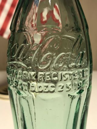PAT ' D DEC.  25,  1923 Coca - Cola Hobbleskirt Coke Bottle POTEAU OKLA Oklahoma 5