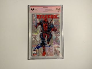 Deadpool 1 Signed By Rob Liefeld Cbcs 9.  4