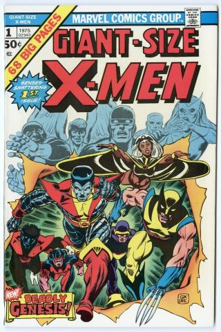 Giant - Size X - Men 1 Nm,  9.  6 White Pages 1st App.  X - Men Marvel B 1975
