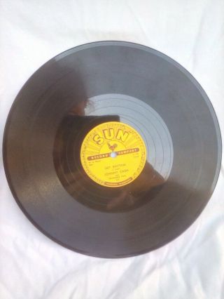 Johnny Cash Sun 242 I WALK THE LINE / GET RHYTHM 78 RPM 8