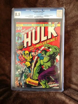 Cgc The Incredible Hulk 181 8.  5 1st Appearance Wolverine