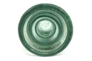 Vintage McLAUGHLIN 20 Pale Green Glass Insulator 2