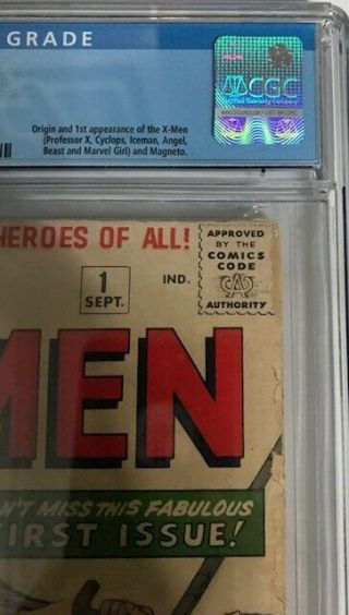 Uncanny X - Men 1 CGC 3.  0 WHITE Pages 1963 1st Series 4