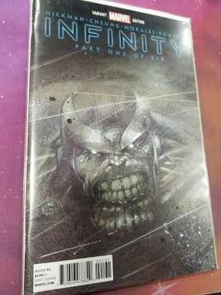Infinity 1 - 1 Per Store Adam Kubert Variant - Marvel - Thanos