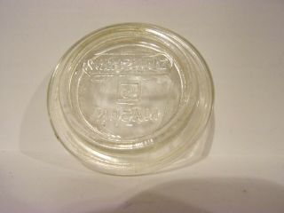 Vintage Canning Fruit Jar Glass Lid Glenshaw 2 9/16 Inch Rare