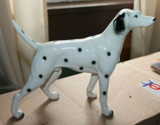 Vintage Dalmatian Ceramic/porcelain 7 " Tall Figurine Japan