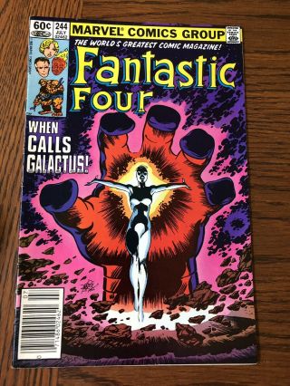 Fantastic Four 244 | 1982 | Galactus Herald 1st Appearance Of Frank Ray Nova Fn