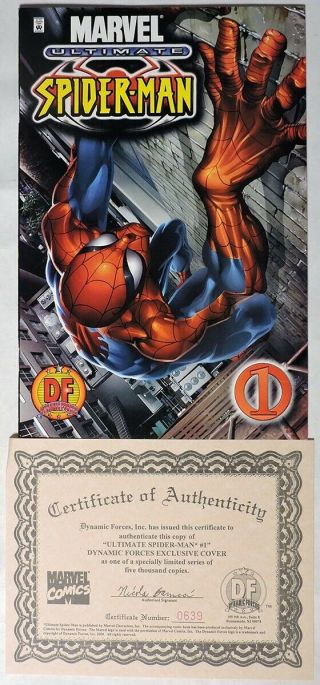 S758.  Ultimate Spider - Man 1 Marvel 9.  4 Nm (2000) Dynamic Forces Exclusive Cover
