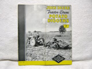 Antique 1941 John Deere Tractor Co Potato Diggers Plow Brochure