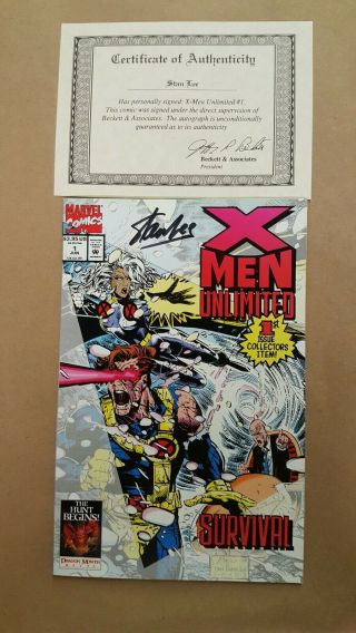 Stan Lee Signed X Men Unlimited 1st Issue Jun 1 W/coa
