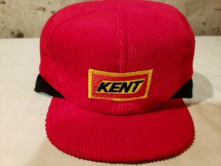 Vintage Kent Feeds Hat Ear Flappers Corduroy Made In Usa