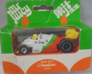 Mj7 Matchbox - L.  E.  - Mb65 F.  1 Racer - White& Orange - Mr.  Juicy - 24th Gran Prix