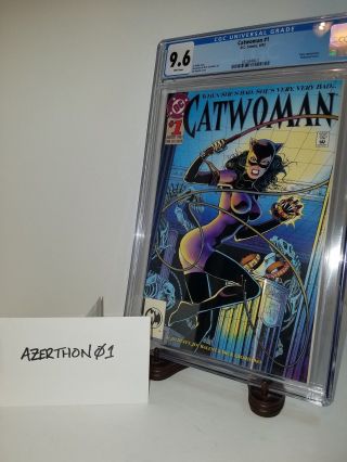 Catwoman 1 Cgc 9.  6 Embossed Cover 1993 Jim Balent Dc Comics Holder
