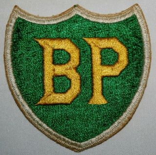 Vintage Bp Twill Service Uniform Patch With Gauze Back