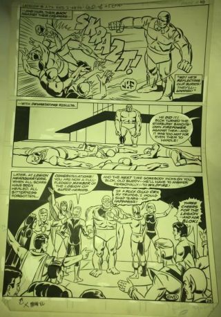 Steve Ditko Comic Art Legion Of Superheroes 276 1981