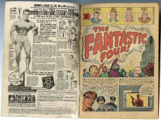 Fantastic Four 1 FR/G 1.  5 complete Origin & 1st app.  Marvel 1961 4