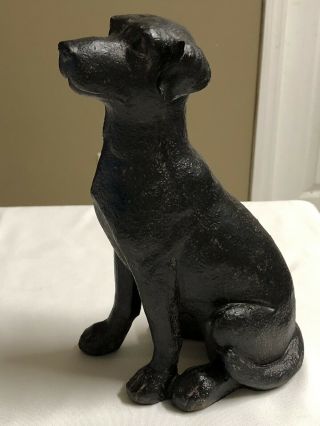 Labrador Retriever Lab (black) My Dog Figurine Statue Pet Lovers Gift 8.  5 "