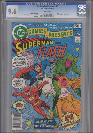 Dc Comics Presents 2 Cgc 9.  6 1978 Comic 3rd Superman Flash Race Key 096519005