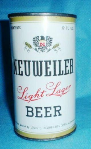 Neuweiler Flat Top Beer Can Allentown Pa
