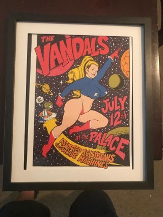 The Vandals Assorted Jellybeans The Suicide Machines Screen Print Rare Framed