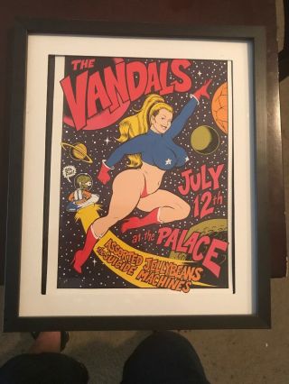The Vandals Assorted Jellybeans The Suicide Machines Screen Print Rare Framed 2