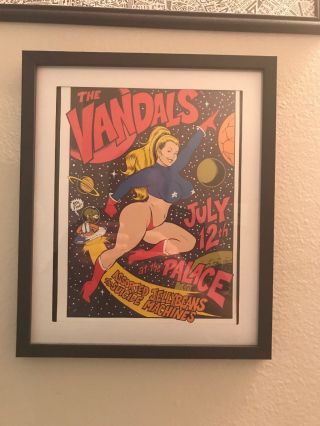 The Vandals Assorted Jellybeans The Suicide Machines Screen Print Rare Framed 3