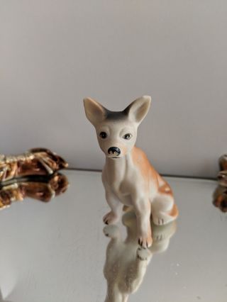 Chihuahua Ceramic Dog Figurine Vintage