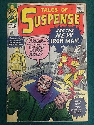 Silver Age Marvel Tales Of Suspense Featuring Iron Man 48 1st Issue Armor
