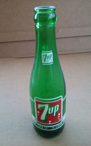 Seven Up Vintage Soda Bottle 7oz.