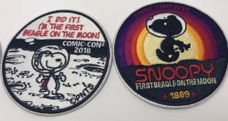 3 Peanuts Space Snoopy Patches from SDCC 2018 - 3